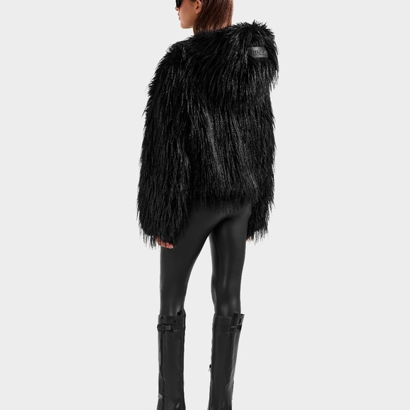 NWT Rudsak Ellison Shaggy Faux Fur Oversize Hoodie - Picture 5 of 16
